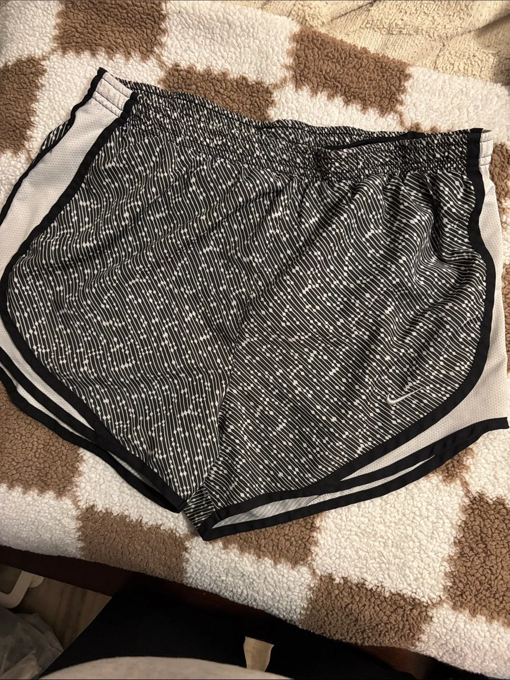 Nike Women’s Black & White Athletic Running Shorts